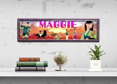Mulan - Personalized Poster with Your Name, Birthday Banner, Custom Wall Décor, Wall Art - image2